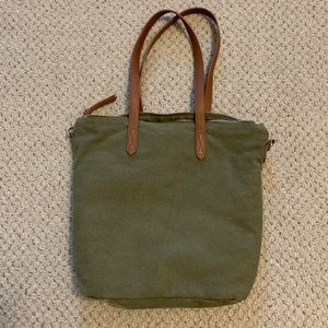 Old Navy Canvas and Leather Tote